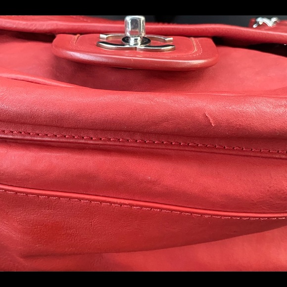 SOLD - ❤️Chanel Red Calfskin Natural Beauty Bag - Picture 12 of 13
